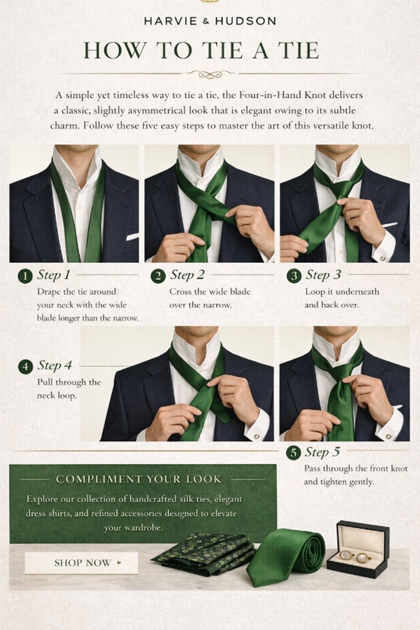 Four-in-Hand tie knot