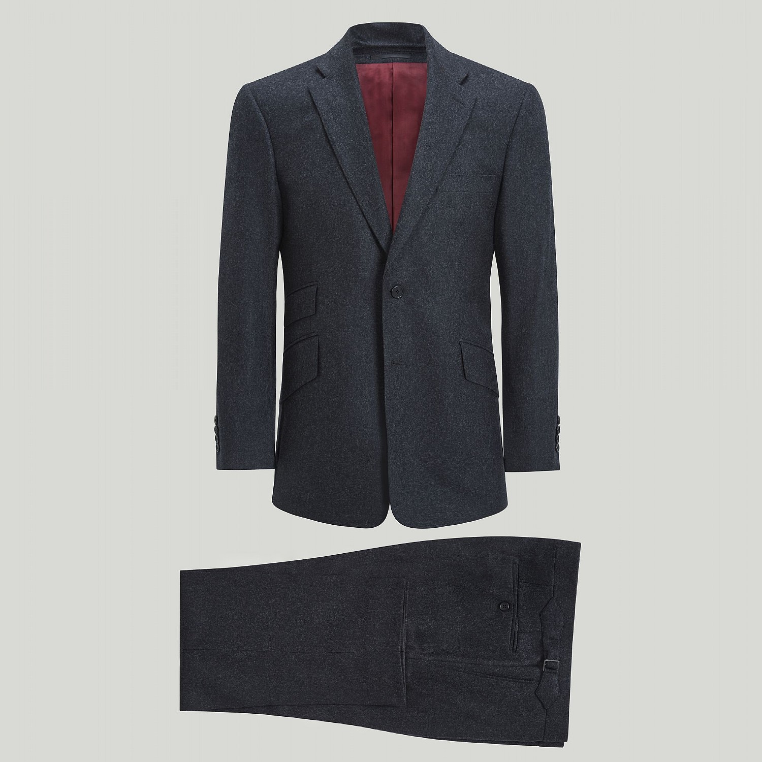 Harvie & Hudson Grey Flannel Suit