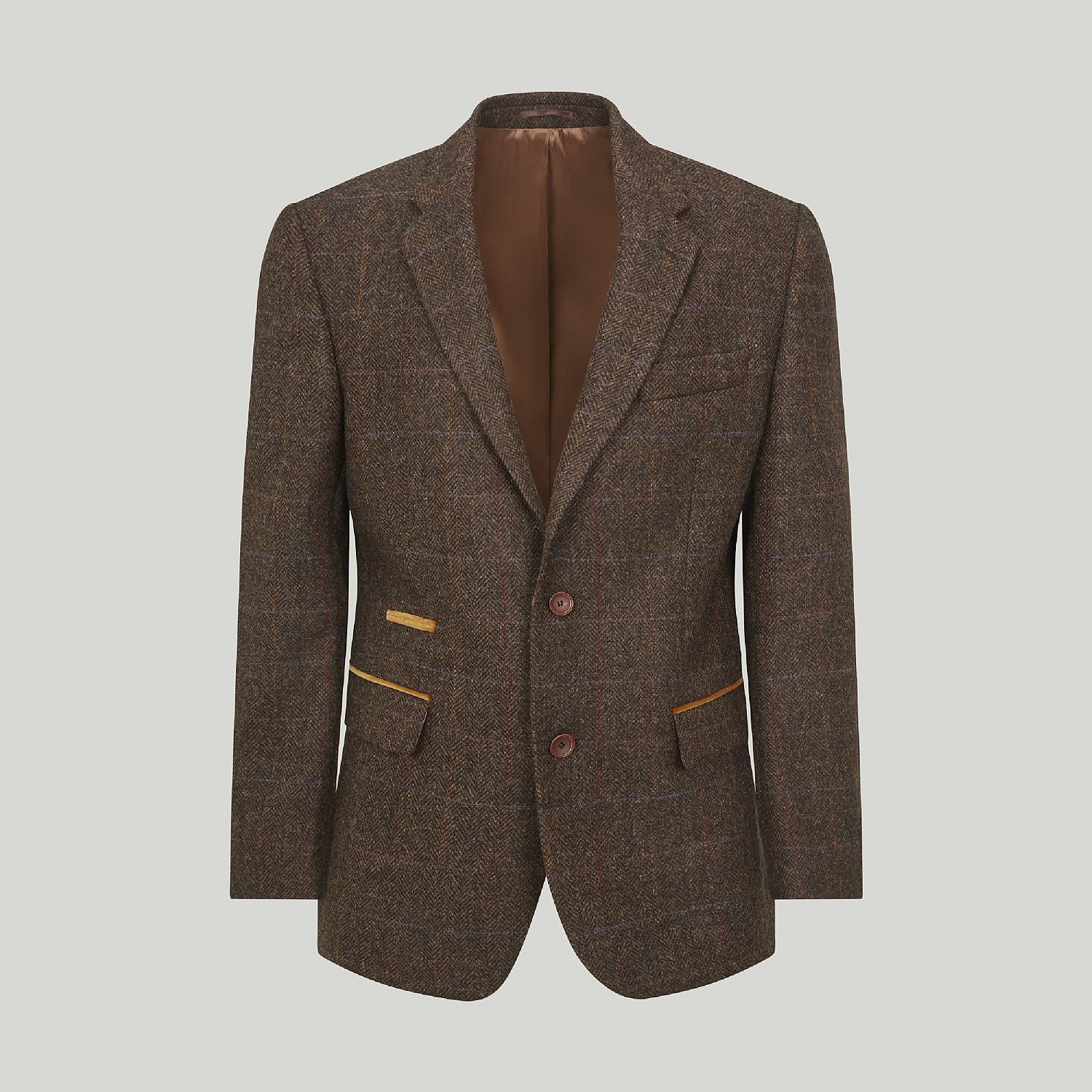 Brown and Gold Check Jacket 