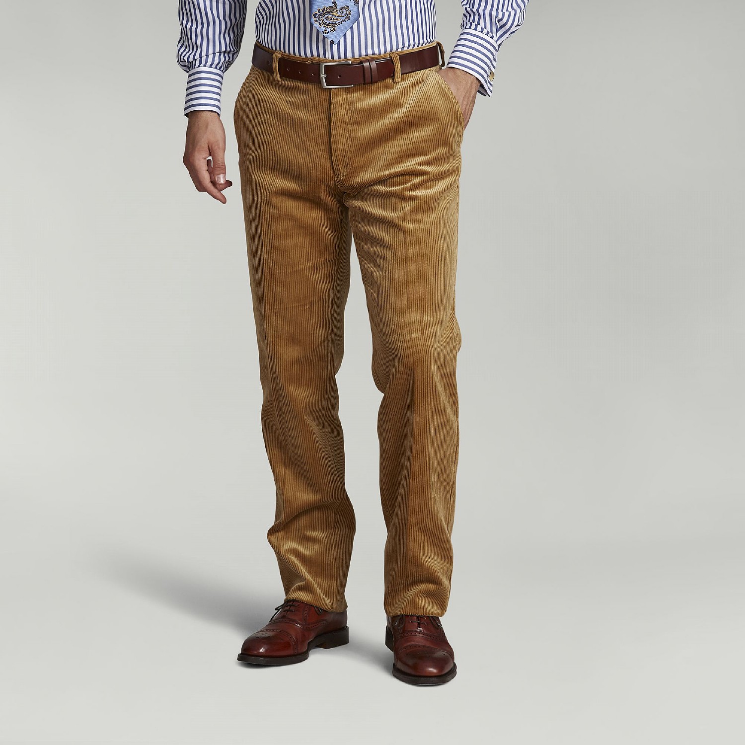 Fawn Corduroy Trousers 