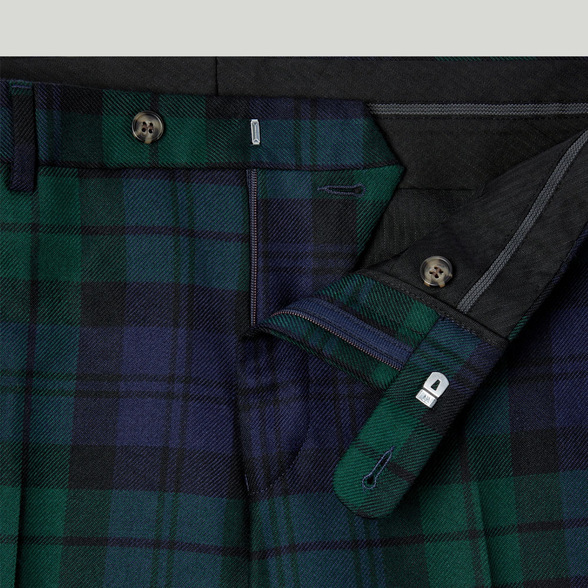 Black Watch Tartan Trousers