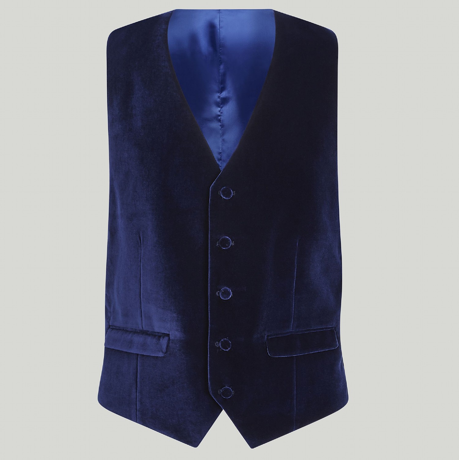 BLUE VELVET WAISTCOAT