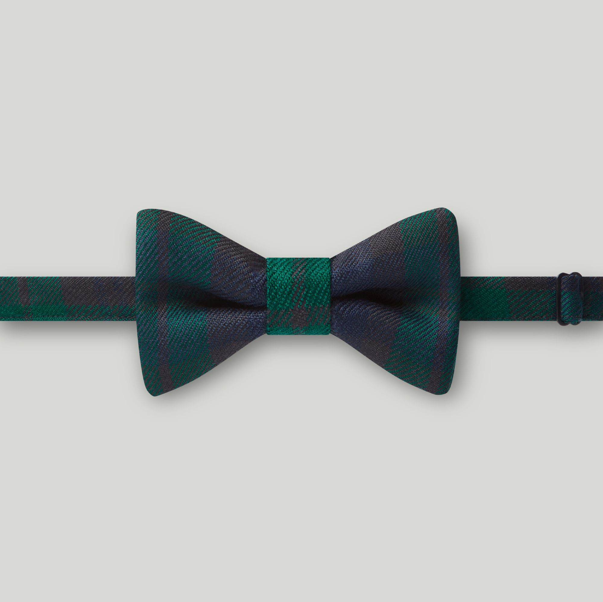 Black Watch Modern Wool Bow Tie