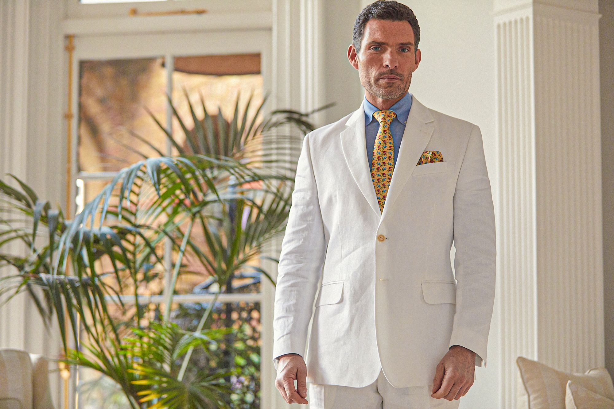 White Linen Suit