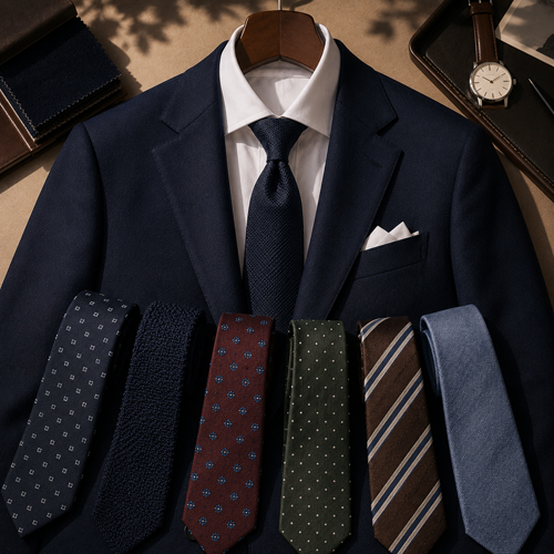 What Tie to Wear With a Navy Suit
