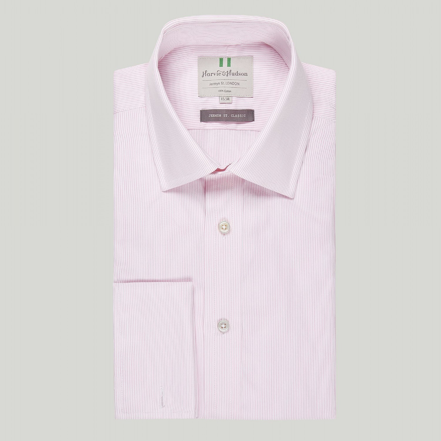 THOMAS PINK Shirt Mens 15 S White – Pink Stripes - Brandinity