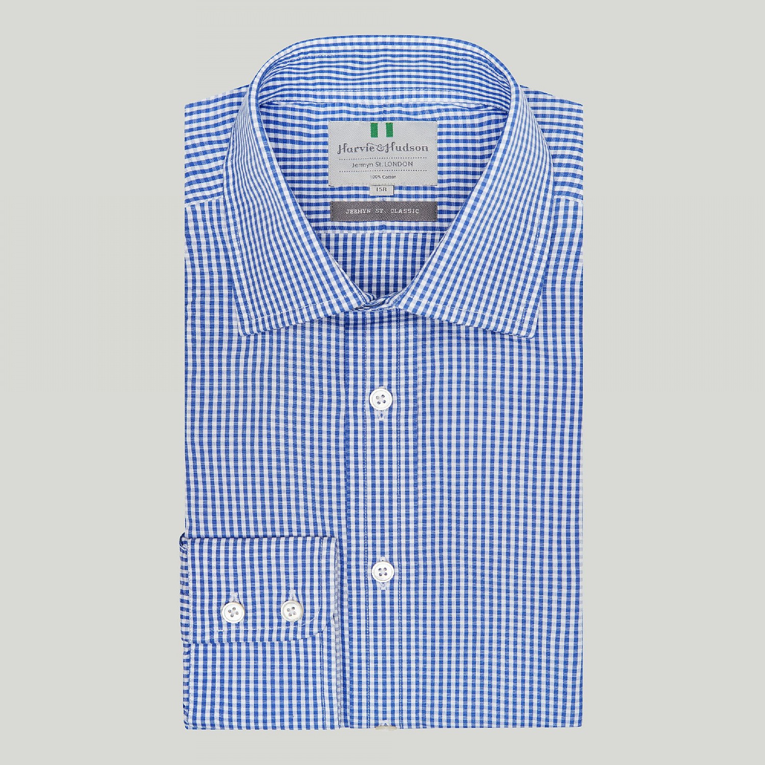 Blue Gingham Check Bc Classic Fit Shirt