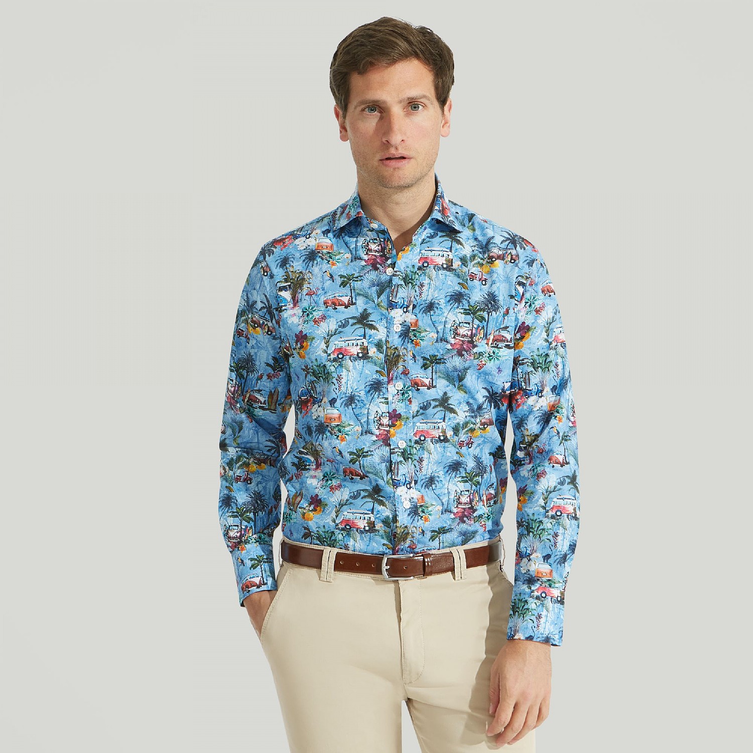 Blue Surfin' Safari Pure Cotton Shirt