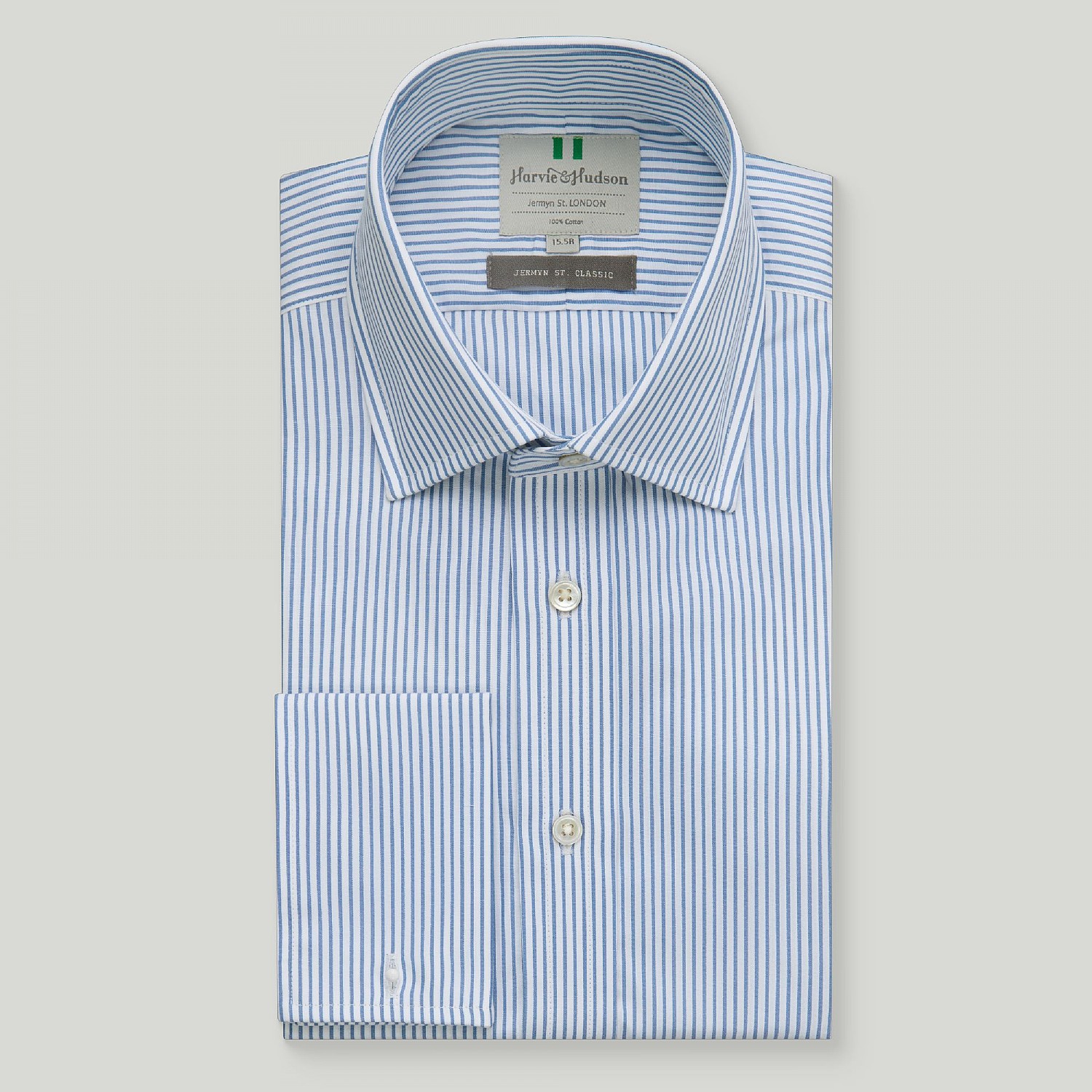 dc dress shirts Navy w/ White Pin Dot Shirt