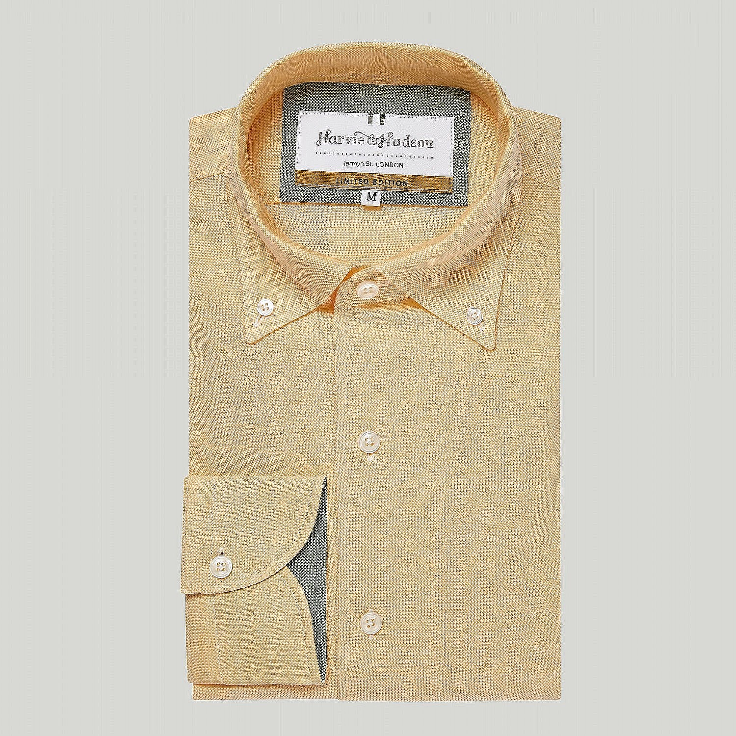 Men's Yellow Button Down Shirt