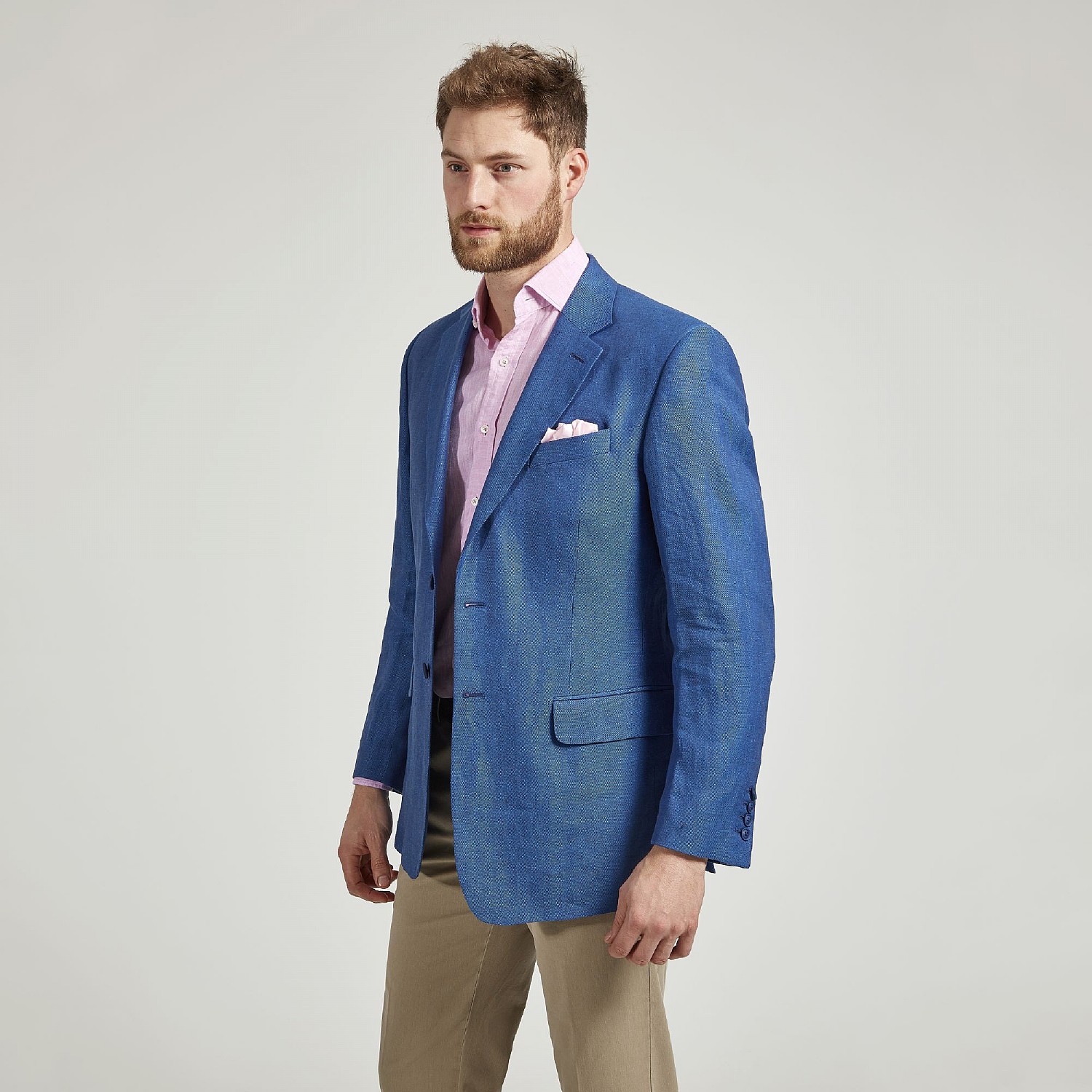 Blue linen sports jacket Clearance