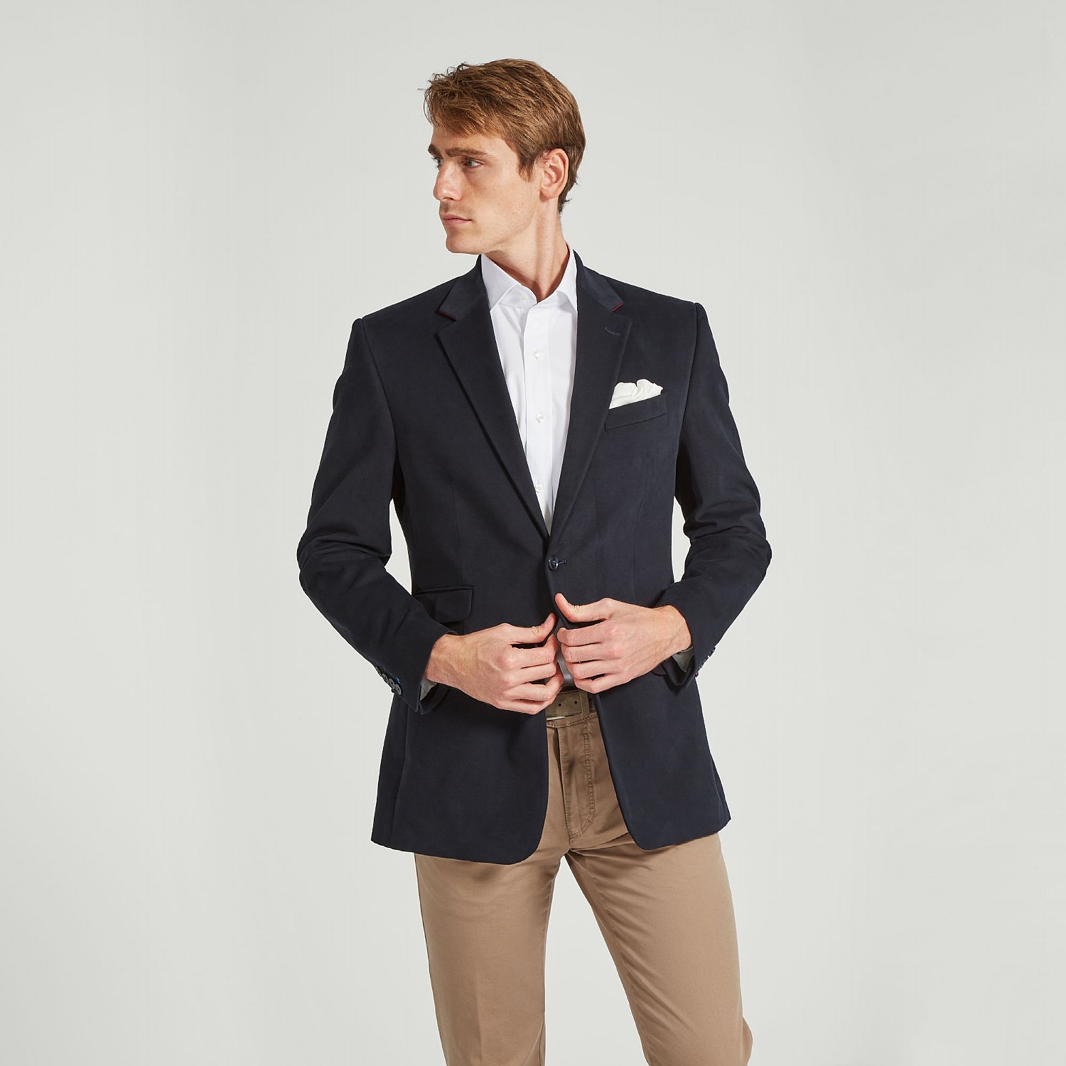 plain navy blue jacket