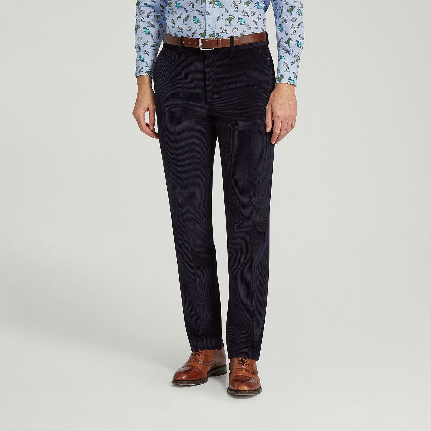 Navy Corduroy Trousers