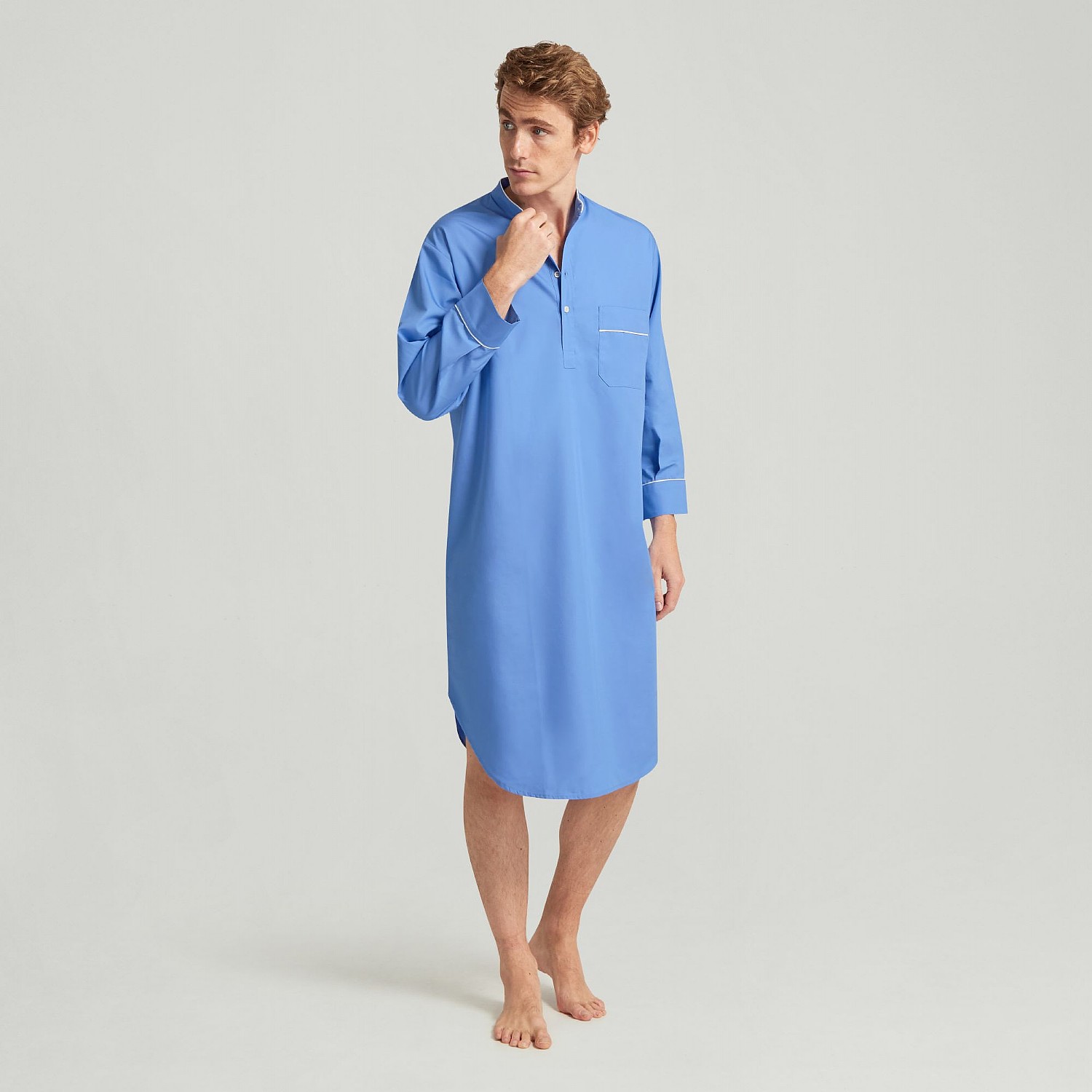 Pacific Blue Cotton Nightshirt