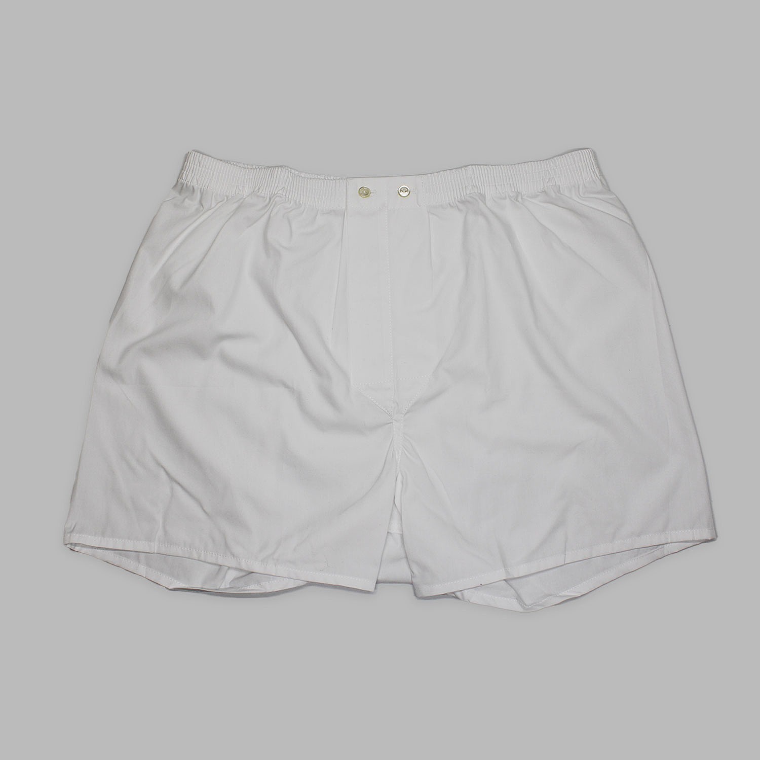White Cotton Essential Boxer Shorts Harvie and Hudson