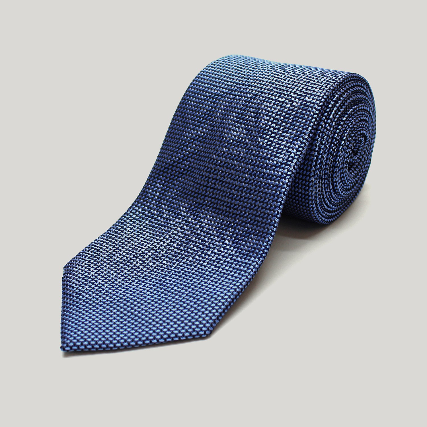 Mens Accessories Ties Harvie & Hudson Bright Blue Silk Grenadine Tie for Men 