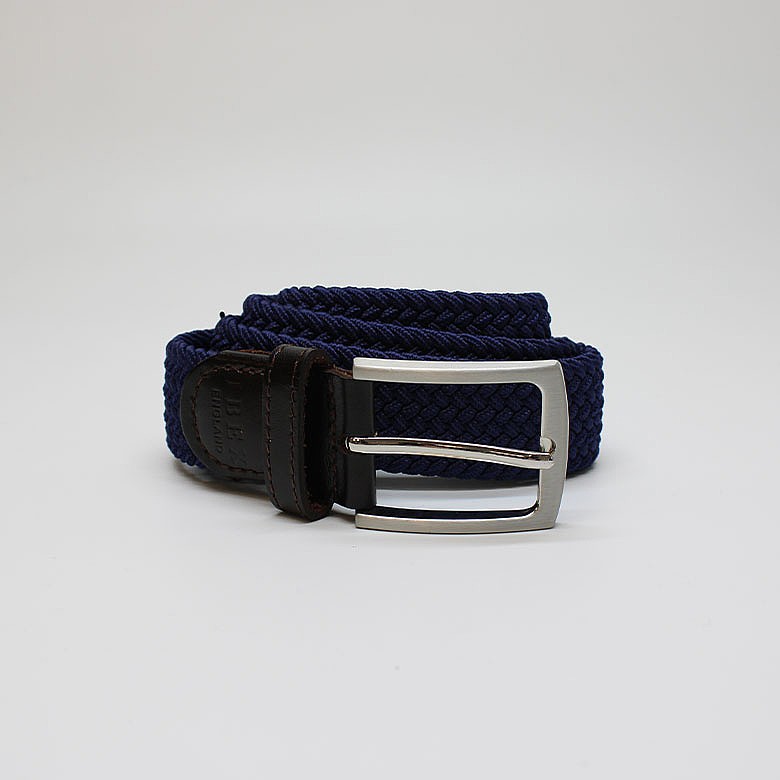 navy elasticated belt