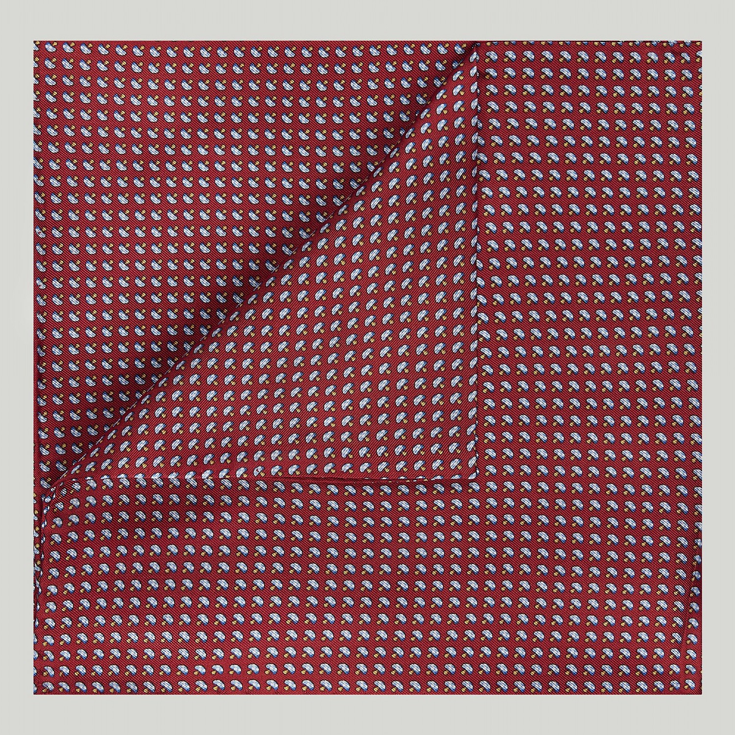 Red Toadstool Printed Silk Hank