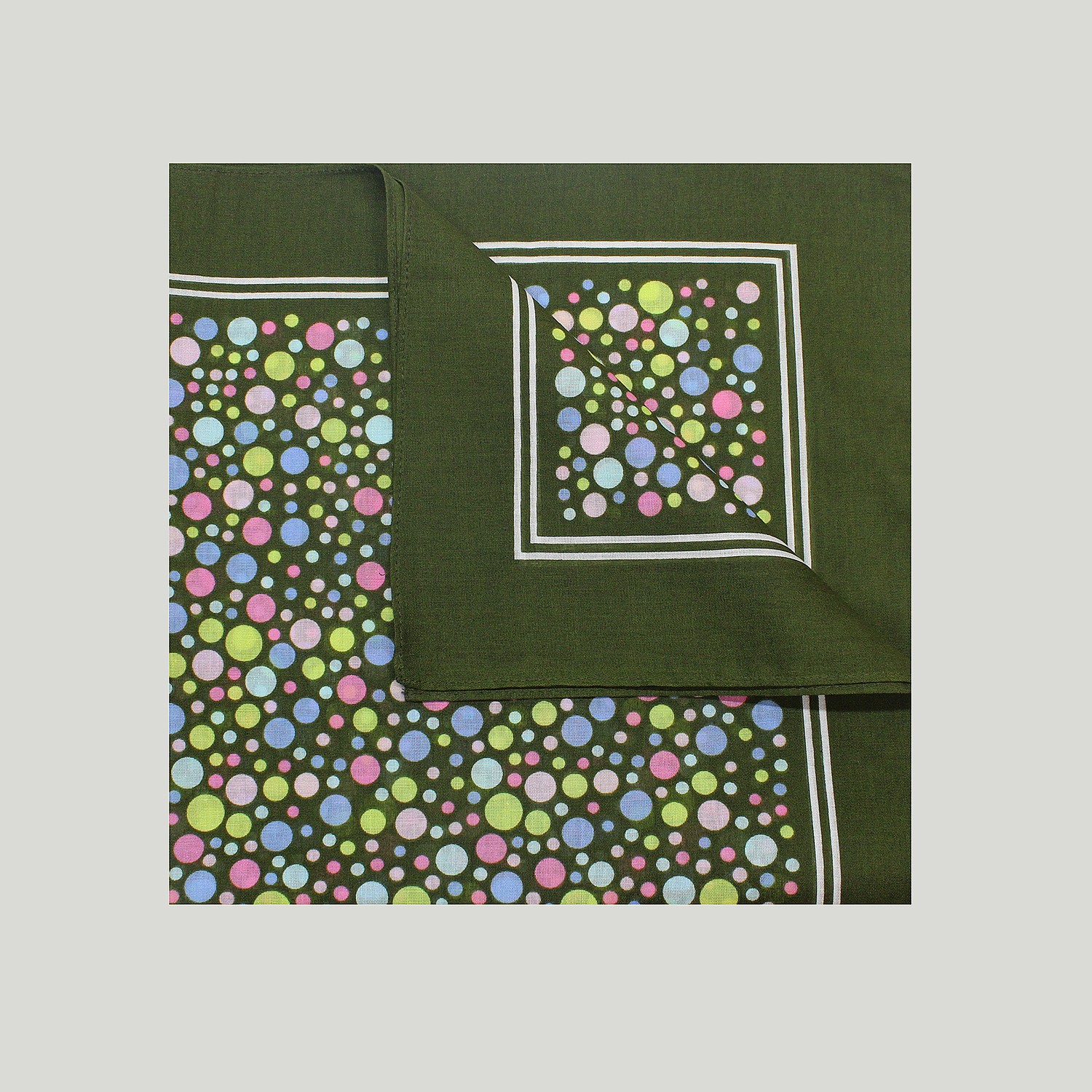 Green Multi Spot Cotton Hank