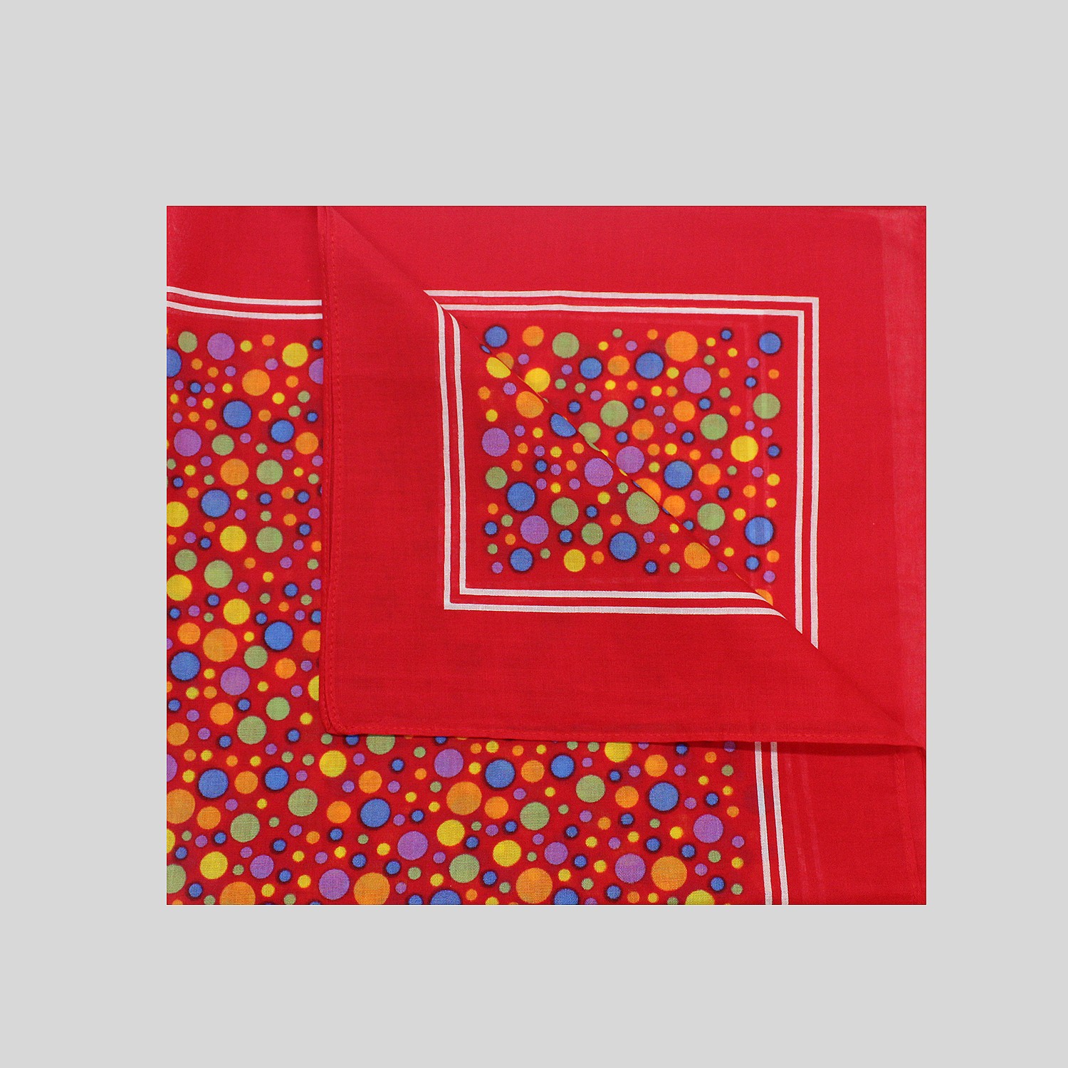 Red Multi Spot Cotton Hank