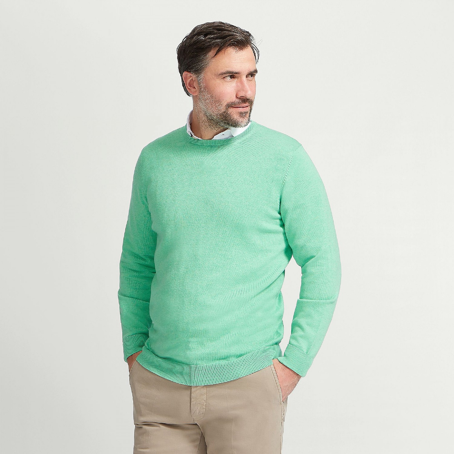 mint green cashmere sweater