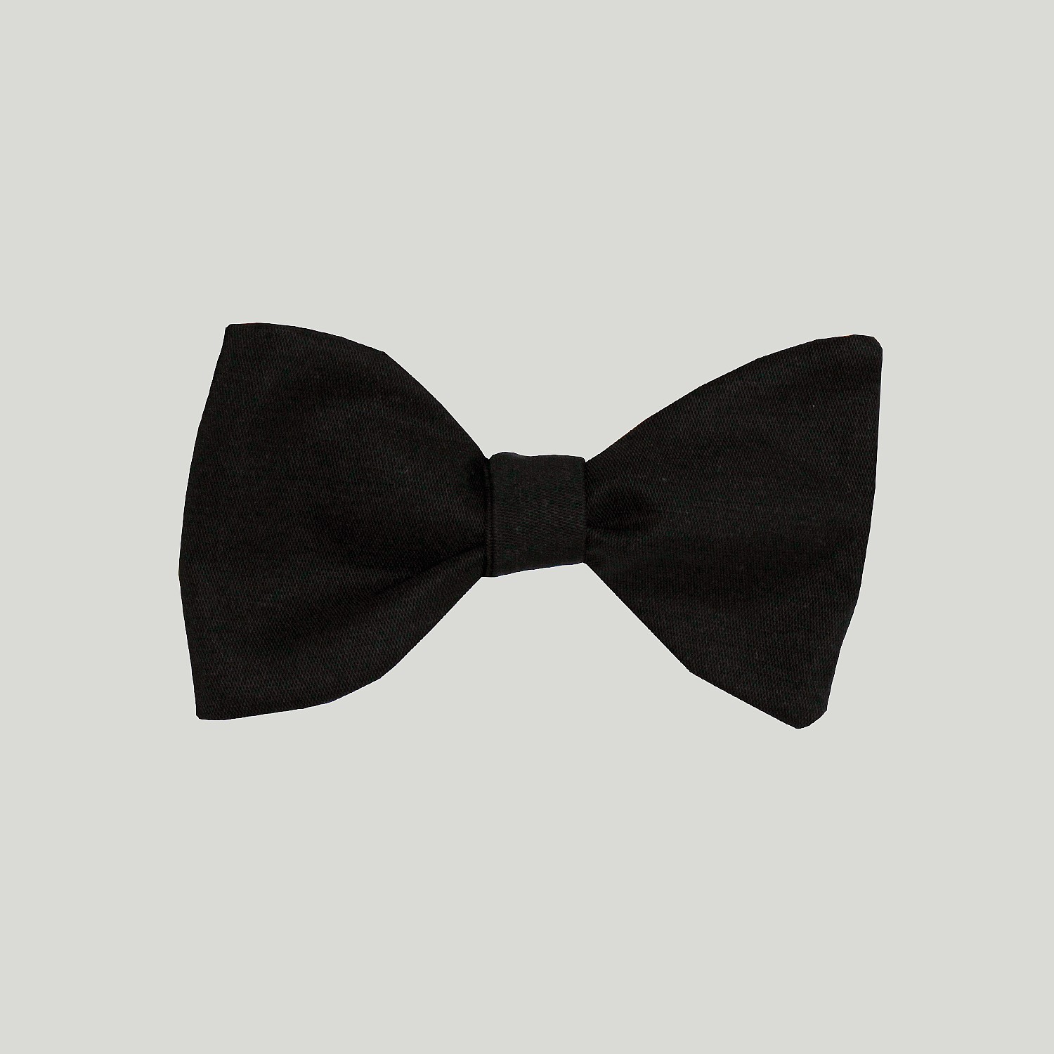 Men's Black Barathea Single End Bow Tie Men's Black Barathea Single End Bow Tie