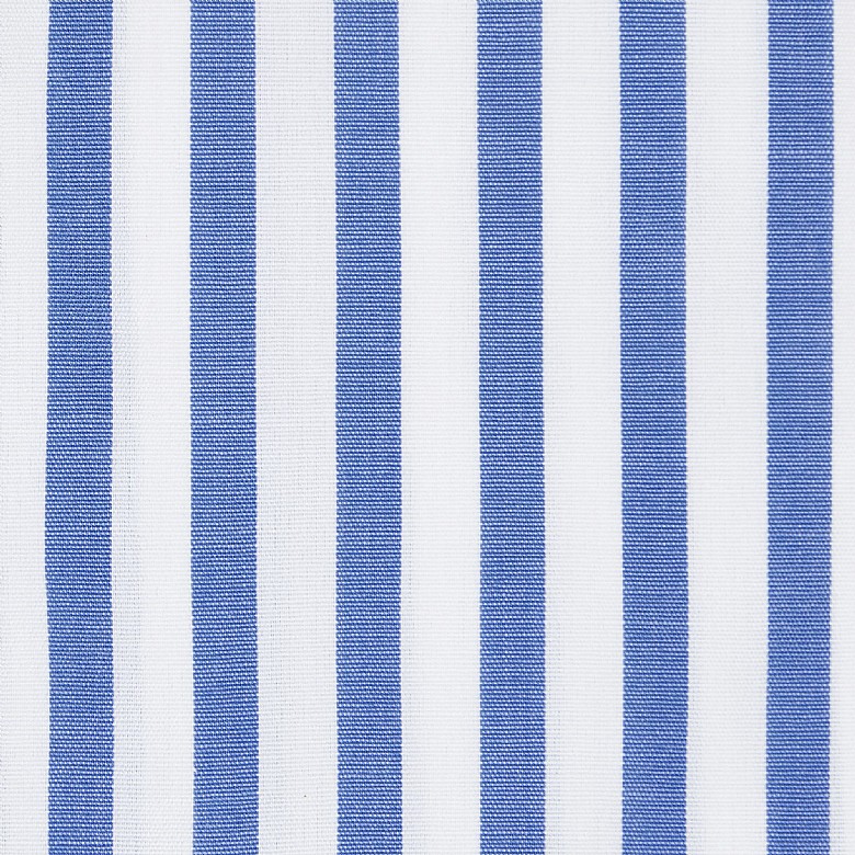 Men's Blue Chalk Stripe Double Cuff Classic Fit Shirt