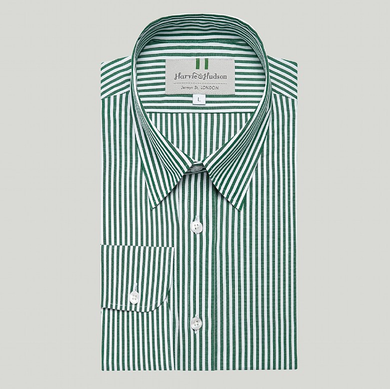 slim fit dress slacks Non-Iron Cotton Solid Dress Shirt with Contrast Trim