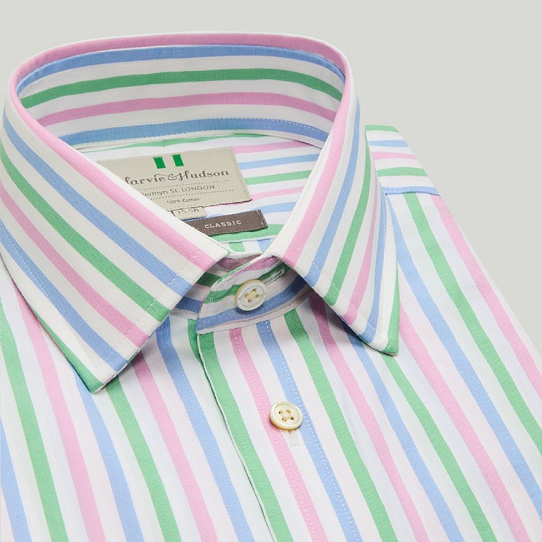 green and blue dress shirt Cloudland Women's Wrap Dress in Green White Spot main image 0