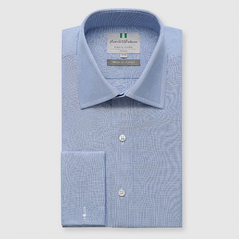 Premium White Marcella Double Cuff Dress Shirt
