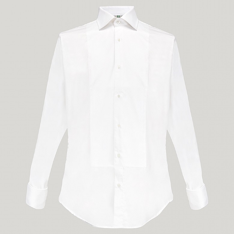 Luxury White Marcella Slim Fit Dress Shirt | Harvie & Hudson