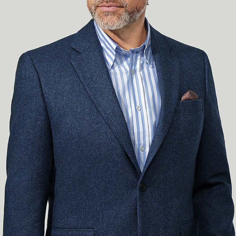 【ALUDE SELECT】 blue check tweed jacket ALUDE SELECT】blue check tweed jacket | 【ALUDE】韓国メンズ