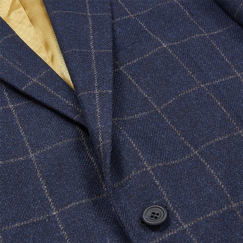 【タグ付新品未使用】ALUDE blue check tweed jacket ALUDE SELECT】blue check tweed jacket | 【ALUDE】韓国メンズ
