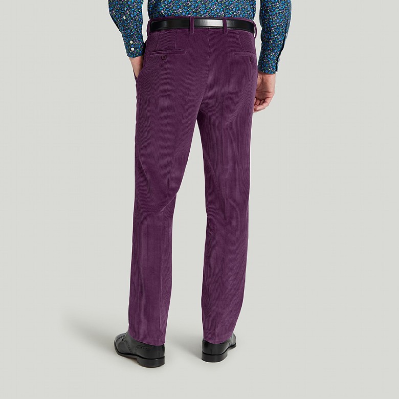 Men's Purple Cord Trouser