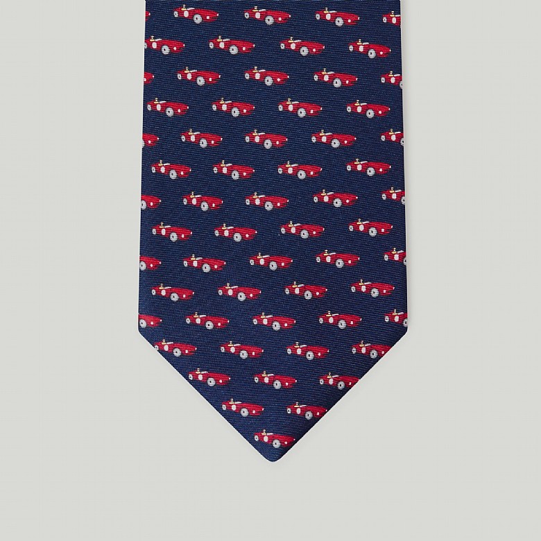 Beige With White Spot Woven Silk Tie | Ties | Harvie and Hudson