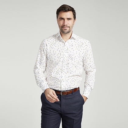 Butterflies Print Cotton Shirt