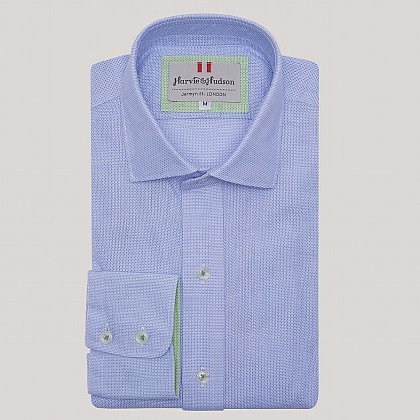 Sky Contrast Aertex Shirt