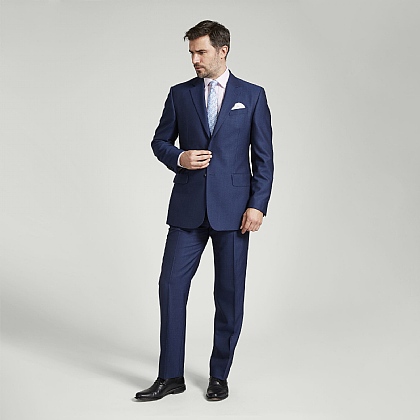 Light Navy British Wool Suit