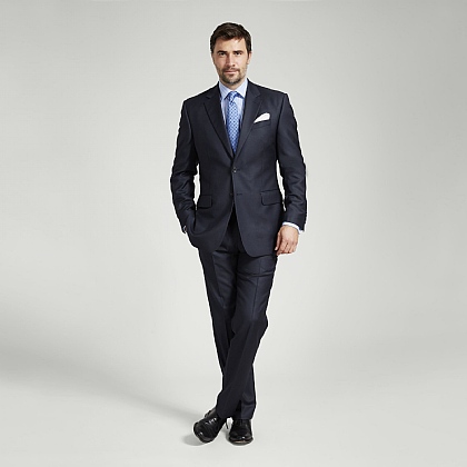 Navy Italian Super 120s Wool Suit