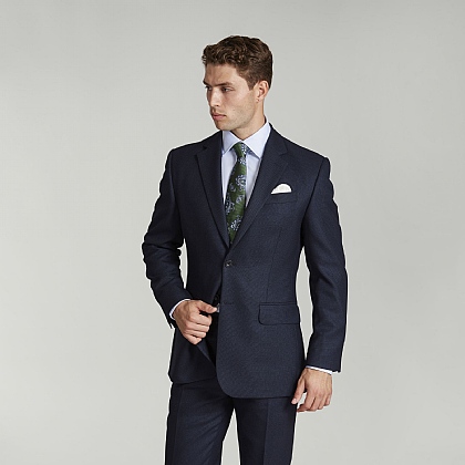 Navy Birdseye Suit