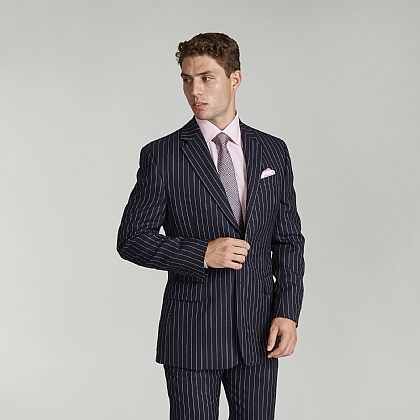 Navy Chalkstripe Suit