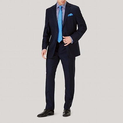 Navy Stripe Classic Fit Suit