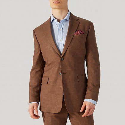 Plain Biscuit Wool and Linen Jacket