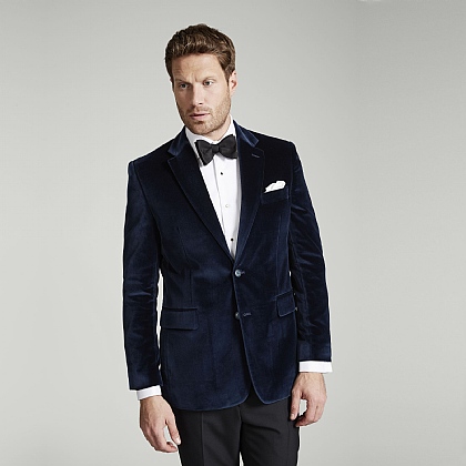 Navy Velvet Jacket