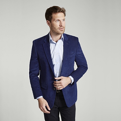 Mid Blue Fine Cord Jacket