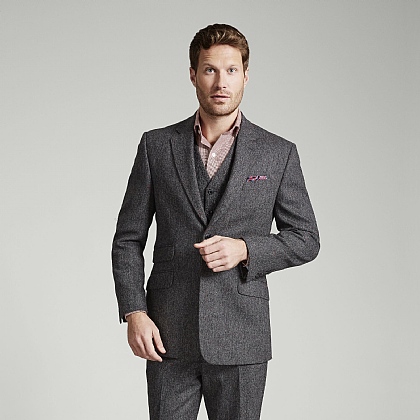 Grey Salt and Pepper Donegal Jacket
