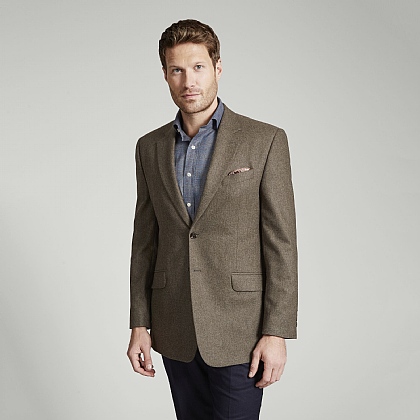 Mink Soft Flannel Wool Blazer