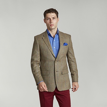 Sage Check Tweed Jacket