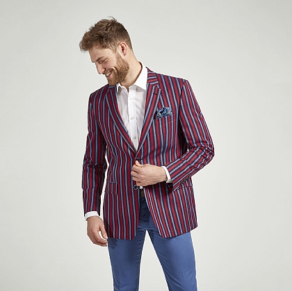 Bold Stripe Cotton Jacket