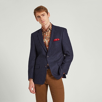 Navy Blue Wool Jacket